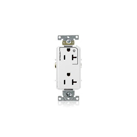 Duplex Straight Blade Receptacle, 5-20R, 20 A, 125V AC, 2 Pole, 3 Wire, Flush Mount, Grounded MPN:16352-1PW