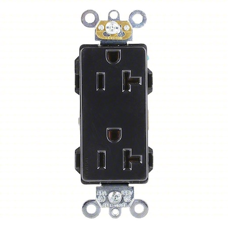 PlugsandReceptacles, 20A, 125VAC, Blk, Nylon MPN:16362-E