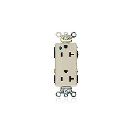 Straight Blade Receptacle, 5-20R, 20 A, 125V AC, Flush Mount, Self-Grounded MPN:16362-PLI