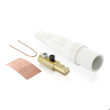Single Pole Inline, 300 A, Male, White MPN:16D21-UW