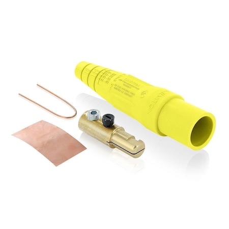 Single Pole Inline, 300 A, Male, Yellow MPN:16D21-UY