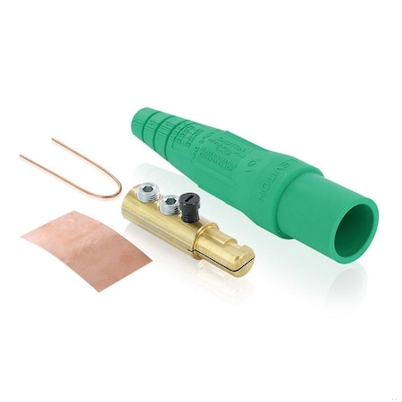 Single Pole Inline, 190 A, Male, Green MPN:16D44-UG