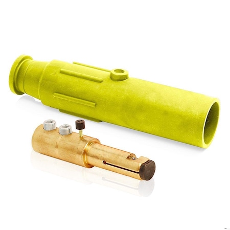 Single Pole Inline, 600 A, Male, Yellow MPN:17D22-SY