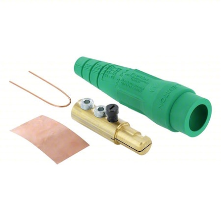 Single Pole Inline, 300 A, Male, Green MPN:18D22-UG