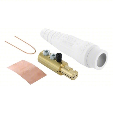 Single Pole Inline, 400 A, Male, White MPN:18D24-UW