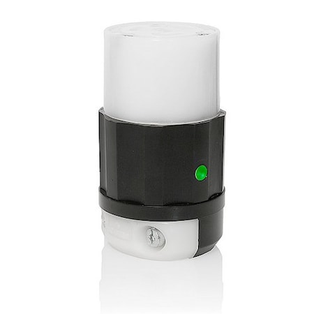 Locking Connector, L5-20R, 20 A, 125V AC, Single Phase, 2 Pole, Screw Terminals, Black, White MPN:2313-PLC