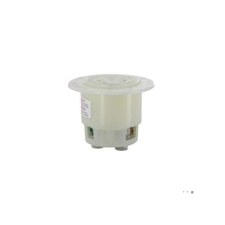 Locking Receptacle, L6-20R, 20 A, 250V AC, Single Phase, 2 Pole, Flush Mount, Screw Terminals MPN:2326