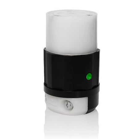 Locking Connector, L7-20R, 20 A, 277V AC, Single Phase, 2 Pole, Screw Terminals, Black, White MPN:2333-PLC