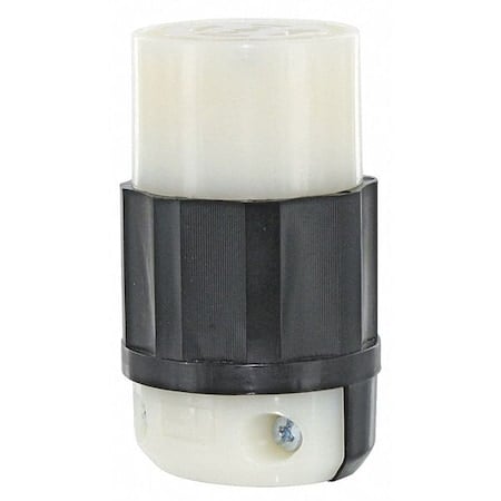 Locking Connector, L23-20R, 20 A, 347/600V AC, Three Phase, 4 Pole, Screw Terminals, Black, White MPN:2533
