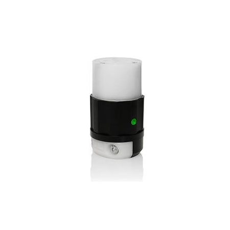 Locking Connector, L7-30R, 30 A, 277V AC, Single Phase, 2 Pole, Screw Terminals, Black, White MPN:2633-PLC