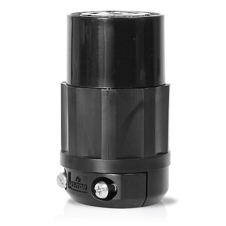 Locking Connector, L14-30R, 30 A, 125/250V AC, Single Phase, 3 Pole, Screw Terminals, Black MPN:2713-B