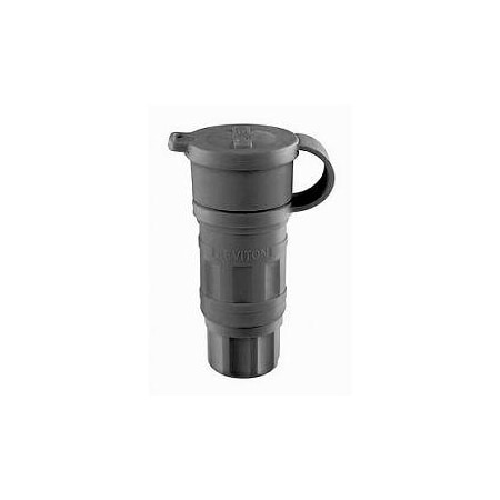 Watertight Locking Connector, L6-20R, 20 A, 250V AC, Single Phase, 2 Pole, Screw Terminals, Black MPN:27W48-B