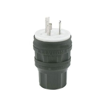 LockingPlug, 30A, 2hp, Black, Santoprene MPN:28W48-B
