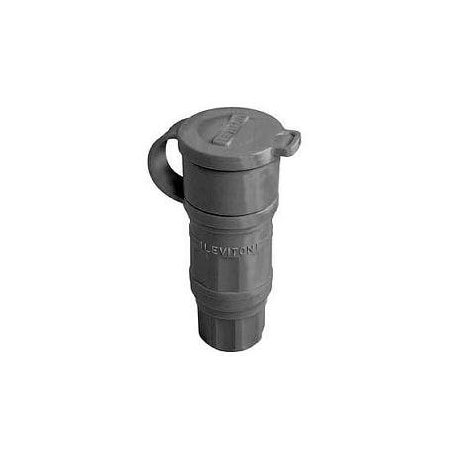 Watertight Locking Connector, L5-30R, 30 A, 125V AC, Single Phase, 2 Pole, Screw Terminals, Black MPN:29W47-B