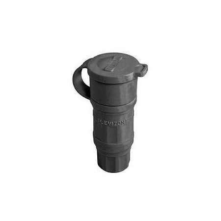 Watertight Locking Connector, L6-30R, 30 A, 250V AC, Single Phase, 2 Pole, Screw Terminals, Black MPN:29W48-B