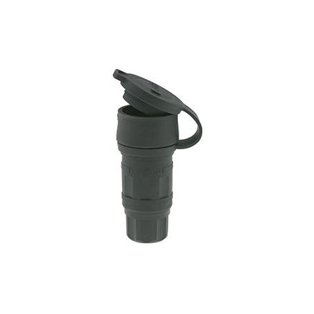 Watertight Locking Connector, L15-30R, 30 A, 250V AC, Three Phase, 3 Pole, Screw Terminals, Black MPN:29W75-B