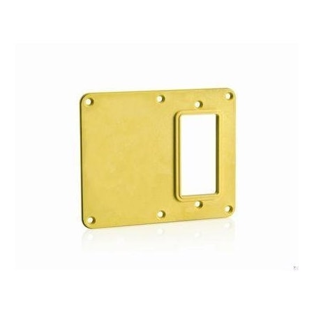 GFCI/Decora Coverplate Blank Yellow MPN:3241-Y