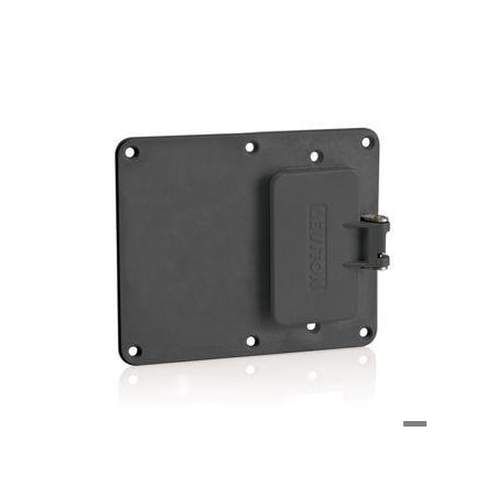 Cover Plate GFCI WR Lid/Blank Black MPN:3241W-E