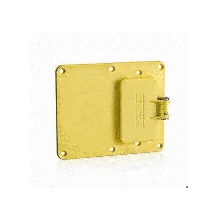 Cover Plate GFCI WR Lid/Blank Ylw MPN:3241W-Y