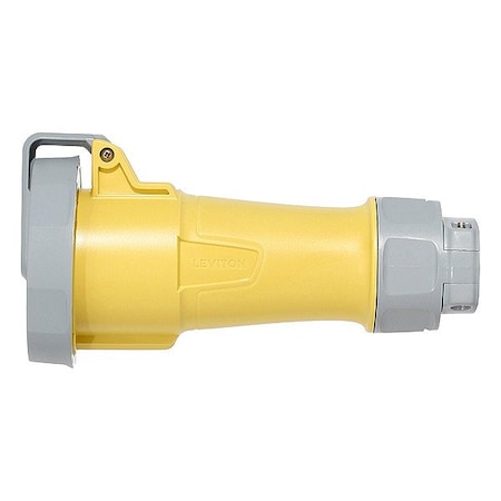 Pin & Sleeve Connector, 30 A, 125V AC, Single Phase, 2 Pole, IEC Grounding MPN:330C4WLEV