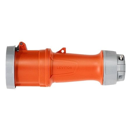 Pin & Sleeve Connector, 100 A, 125/250V AC, Three Phase, 3 Pole, IEC Grounding, NEMA 3R, 4X, 6P, 12 MPN:4100C12WLEV