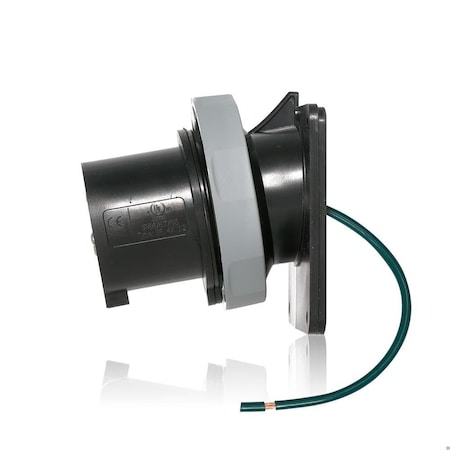 Pin & Sleeve Inlet, 30 A, 600V AC, Three Phase, 3 Pole, Screw Terminals Wire Connection Type Black MPN:430B5WLEV