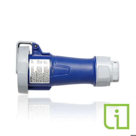 Pin & Sleeve Connector, 30 A, 250V AC, Three Phase, 3 Pole, IEC Grounding, NEMA 3R, 4X, 6P, 12 MPN:430C9WLEVPI