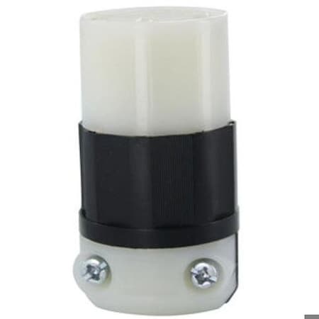 Straight Blade Connector, Non-NEMA, 15 A, 125/250V AC, 3 Pole, 3 Wire, Screw Terminals MPN:4765-C