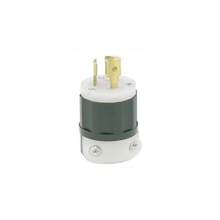 Locking Plug, L7-15P, 15 A, 277V AC, Single Phase, 2 Pole, Screw Terminals, Black, White MPN:4770-PLC