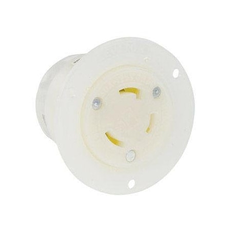 Locking Receptacle, L7-15R, 15 A, 277V AC, Single Phase, 2 Pole, Flush Mount, Screw Terminals MPN:4785-C