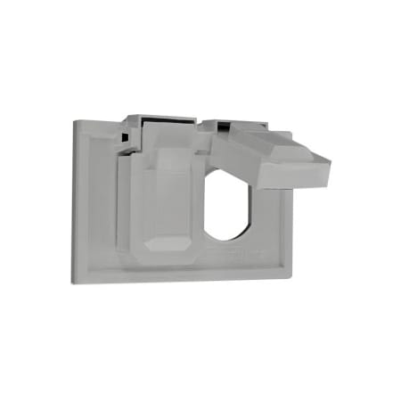 Duplex Wall Plate, Number of Gangs: 2 Nylon, Plain Finish, Gray MPN:4976-GY