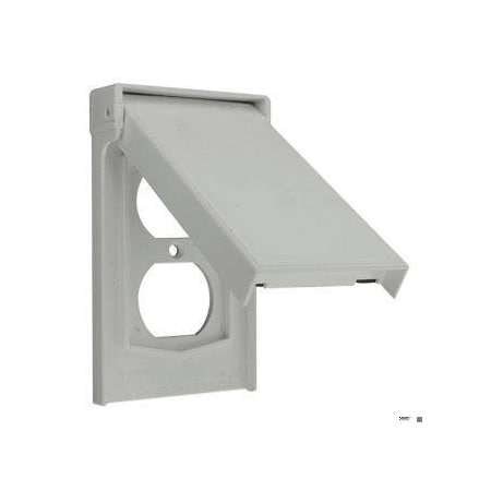 Wall Plate, Gray, 4.4375 in H MPN:4978-GY