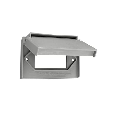 Wallplates 1 Gang Wr Dec Self-Closing Lid Gry MPN:4996-GY