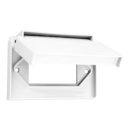 Weatherproof Wall Plate, Number of Gangs: 1 Thermoplastic Nylon, Not Applicable Finish, White MPN:4996-W