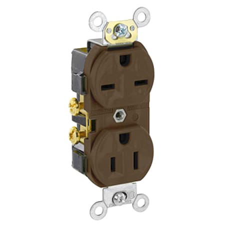 Straight Blade Receptacle, 5-15R, 6-15R, 15 A, 125/250V AC, 2 Pole, 3 Wire, Flush Mount, Grounded MPN:5031