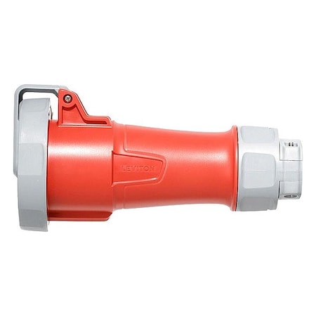 Pin & Sleeve Connector, 20 A, 277/480V AC, Three Phase, 4 Pole, IEC Grounding, Red MPN:520C7WLEV