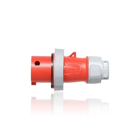 Pin & Sleeve Plug, 20 A, 277/480V AC, Three Phase, 4 Pole, IEC Grounding, Red, NEMA 3R, 4X, 6P, 12 MPN:520P7WLEV