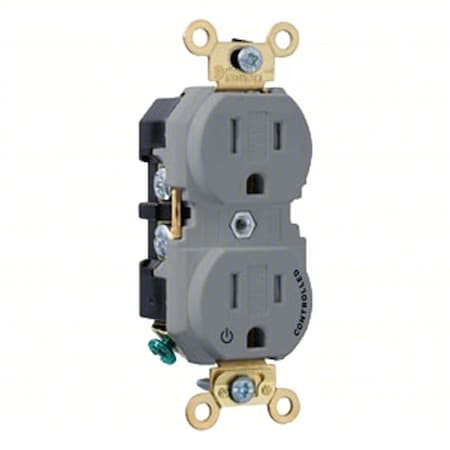 PlugsandRcptcls, 15A, 125VAC, Gry, Nylon, PK1 MPN:5262-1PG