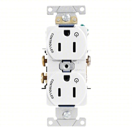 PlugsandRcptcls, 15A, 125VAC, Wht, Nylon, PK1 MPN:5262-S2W