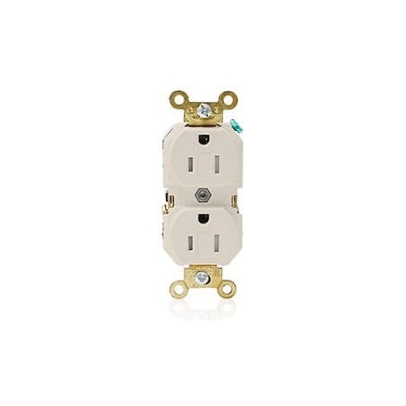 Straight Blade Receptacle, 5-15R, 15 A, 125V AC, Flush Mount, Self-Grounded MPN:5262-SGT