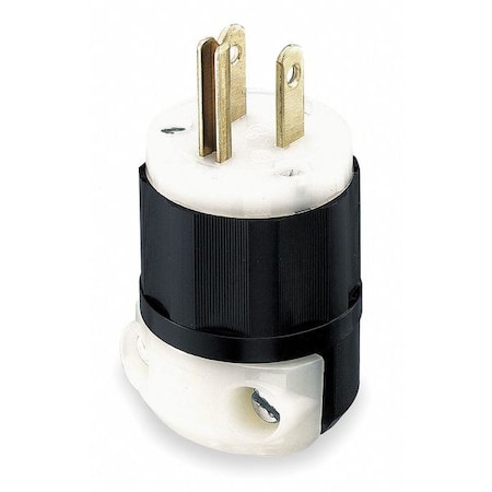 Straight Blade Plug, NEMA 5-15P, 15 A, 125V AC, 2 Pole, Screw Terminals, Grounded MPN:5266-C