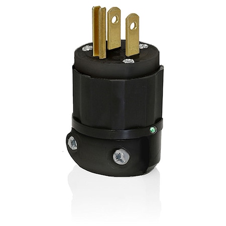 Straight Blade Plug, 5-15P, 15 A, 125V AC, 2 Pole, Screw Terminals, Grounded MPN:5266-PLB