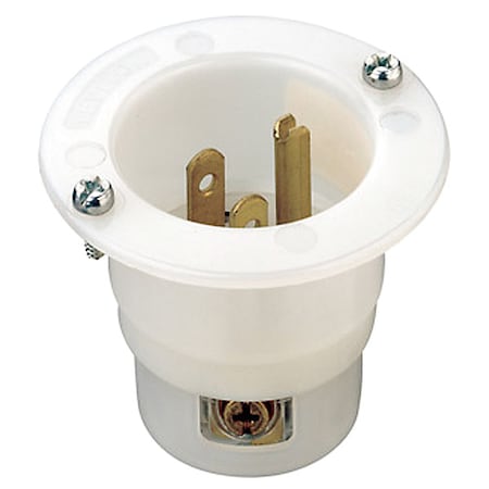 Straight Blade Plug, 5-15P, 15 A, 125V AC, 2 Pole, Screw Terminals, Grounded MPN:5278-C