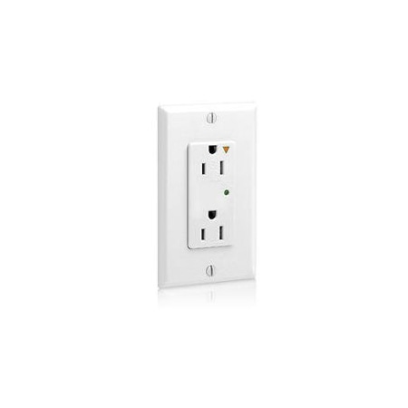 Straight Blade Receptacle, 5-15R, 15 A, 125V AC, Flush Mount, Isolated Ground MPN:5280-IGW