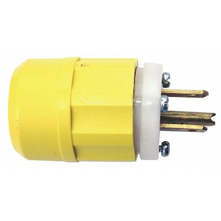 Straight Blade Plug, 5-20P, 20 A, 125V AC, 2 Pole, Screw Terminals, Grounded MPN:5366-CY