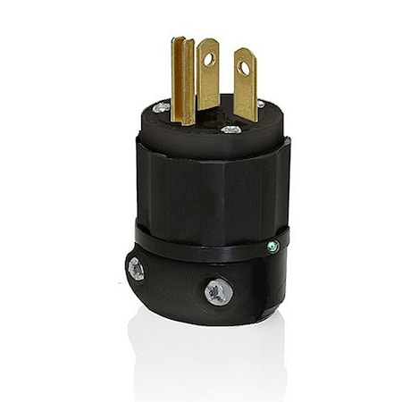 Straight Blade Plug, 5-20P, 20 A, 125V AC, 2 Pole, Screw Terminals, Grounded MPN:5366-PLB