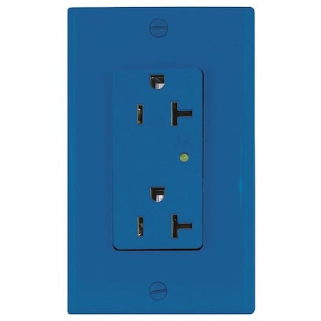 Straight Blade Receptacle, 5-20R, 20 A, 125V AC, 2 Pole, 3 Wire, Flush Mount, Single, Ivory MPN:5380-I