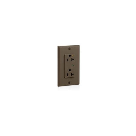 Duplex Straight Blade Receptacle, 5-20R, 20 A, 125V AC, 2 Pole, 3 Wire, Flush Mount, Grounded MPN:5380-IG