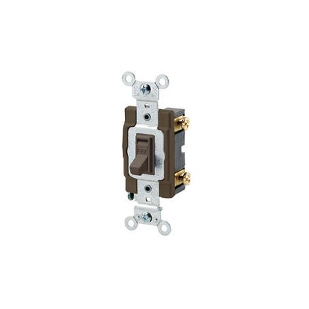 Wall Switch, 2 hp, Toggle, 15 A, Brown MPN:54501-2