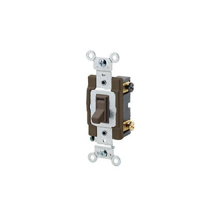 Wall Switch, 2 hp, Toggle, 15 A, Brown MPN:54504-2